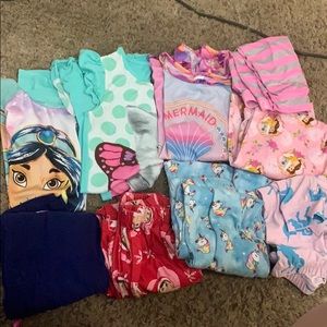 Girls Pajama lot!!! ⭐️ 6X-10/12